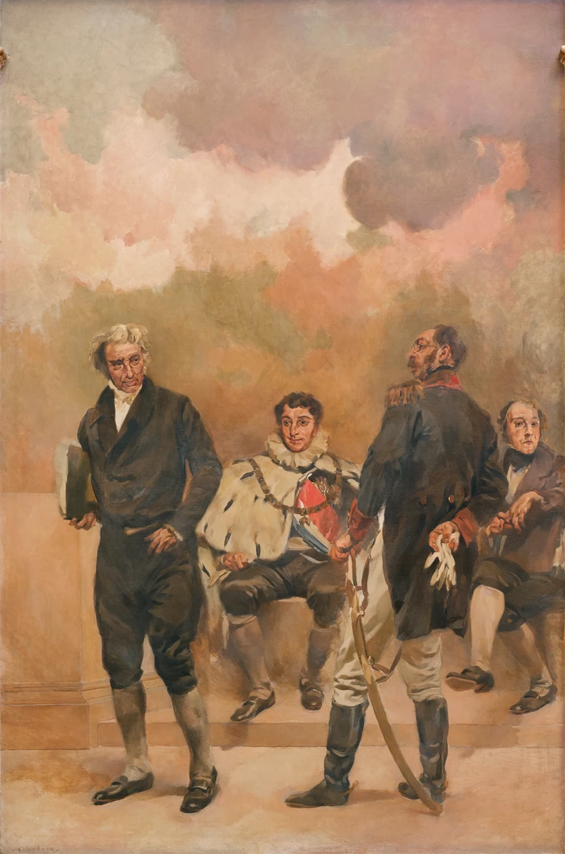 Ritratto di Mouzinho da Silveira, D. Pedro de Sousa Holstein (I duca di Palmela), D. João Carlos de Saldanha Oliveira e Daun (I duca di Saldanha) e José da Silva Carvalho